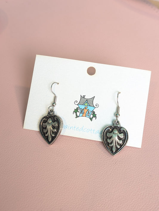 Vintage Leaf Silver Earrings The Painted Cottage JEWELRY PXL_20250327_194926941