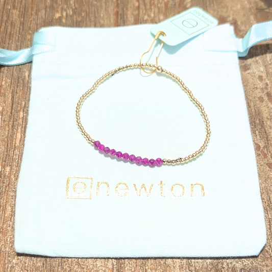 Gold Bliss 2mm Bracelet - Ruby eNewton Jewelry enewton-bracelets-hope-unwritten-jewelry-holiday-christmas-gift-anne-arundel-8_7f366072-c149-40e8-8667-4788193ae29d